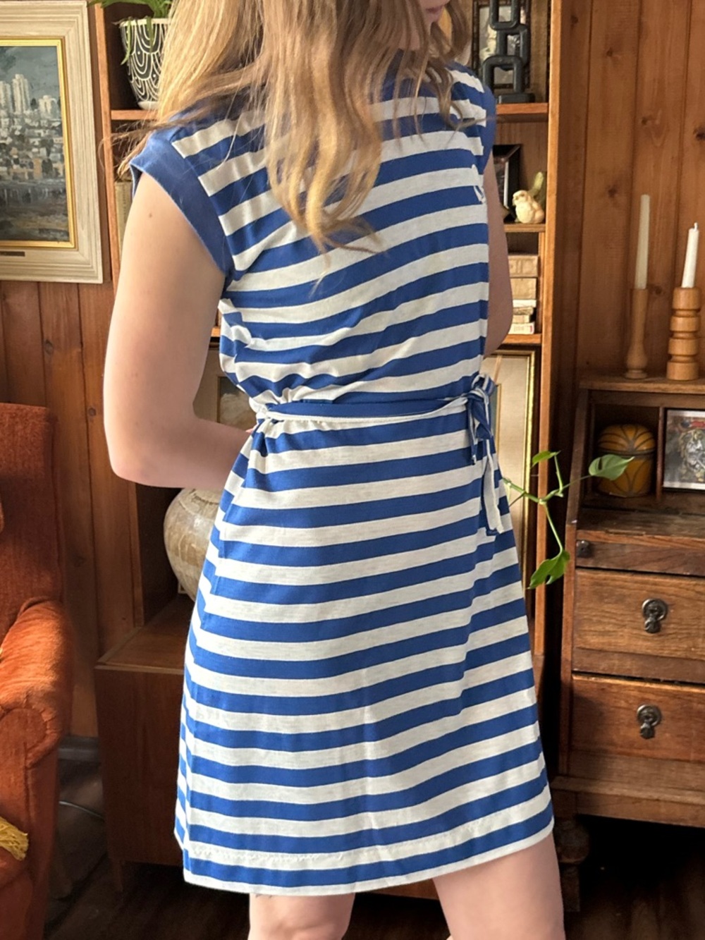 Vintage Sailor Stripe Dress M